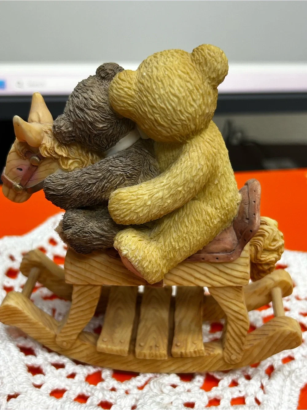 Cherished Teddies Homer and Friend Bear Figurine 4-1/2” tall